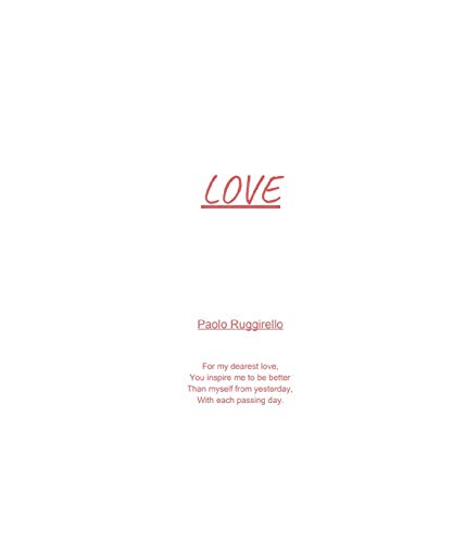 Love – Poetry Collection By Paolo Ruggirello
